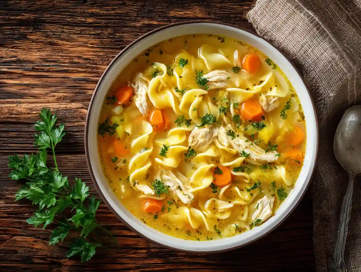 nada08730_A_bowl_of_homemade_chicken_noodle_soup_on_a_modern__d4934d0d-f5fd-4e64-9407-772042e377f3_3