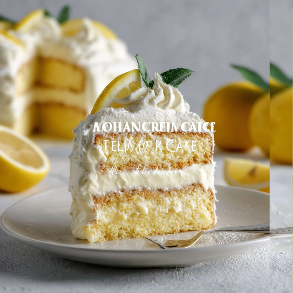 Italian Lemon Cream Cake – A Slice of Heaven