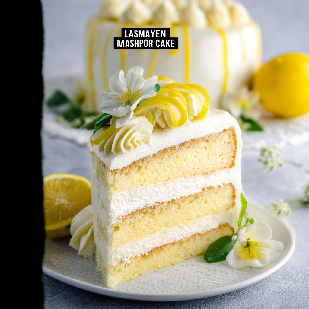 Lemon Mascarpone Layer Cake | MUST TRY Lemon Cake Recipe!