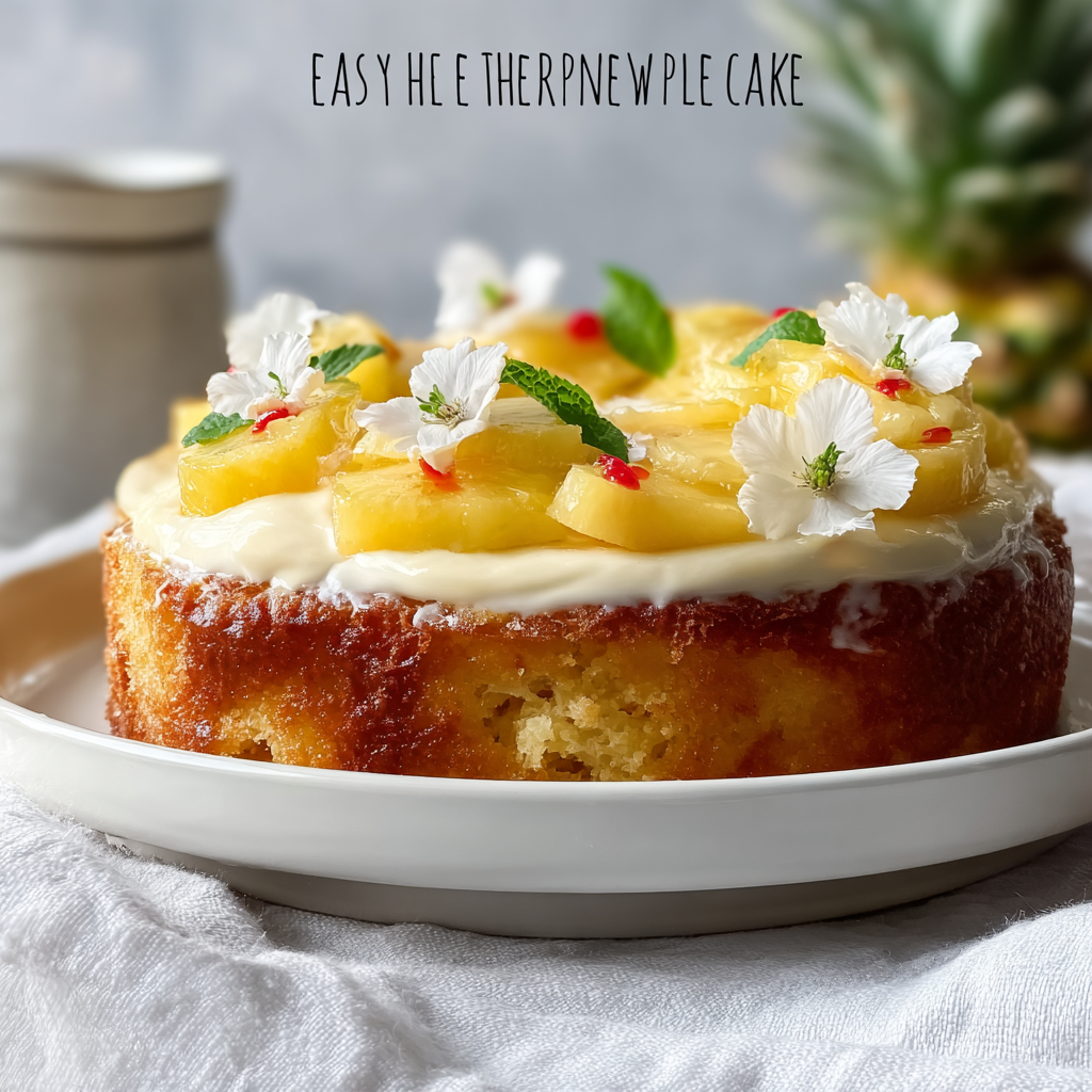 Easy Easter Pineapple Heaven Cake