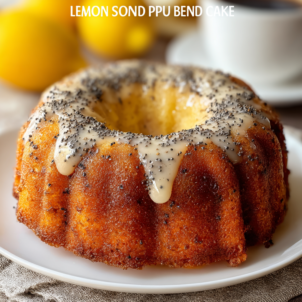 Lemon Poppy Seed Bundt Cake (Moist and Zesty)
