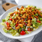 Crunchy Honey Hot Chicken Salad with Spicy-Sweet Flavor