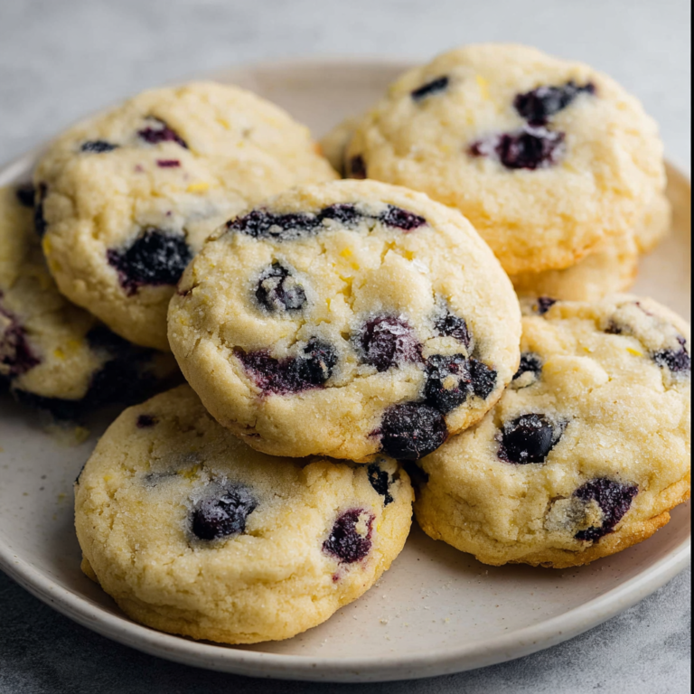 Lemon Blueberry Cookies (Soft and Chewy) - Olives + Thyme