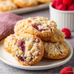 Raspberry Crumble Cookies • Love From The Oven