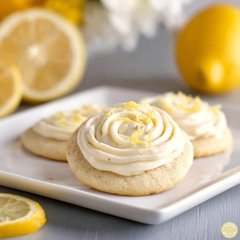 Lemon Sugar Cookies with Lemon Frosting
