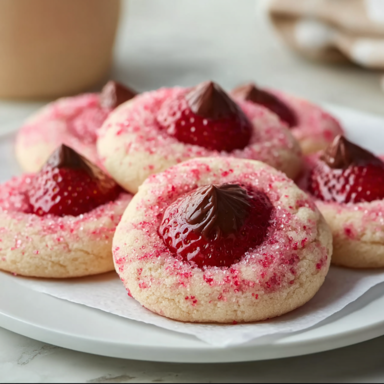 Decadent Strawberry Kiss Cookies (Soft, Pretty & Easy!)