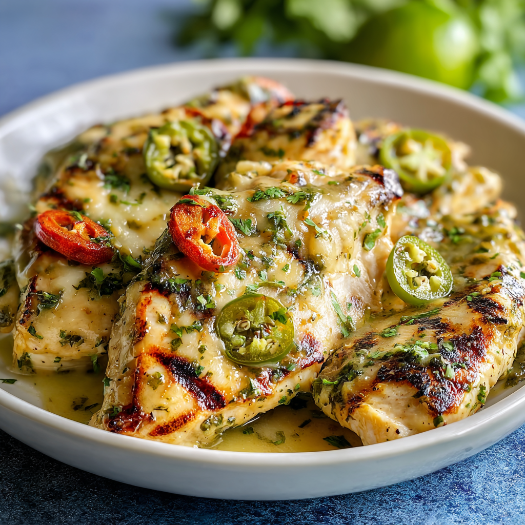 Grilled Salsa Verde Pepper Jack Chicken Recipe: A Flavorful One-Pan Meal