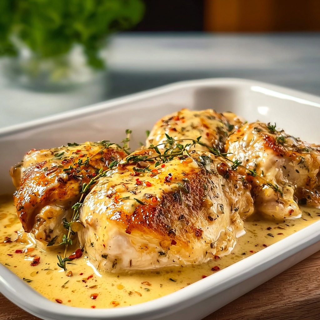 Melt-In-Your-Mouth Creamy Juicy Golden Chicken Recipe for Quick Weeknight Suppers
