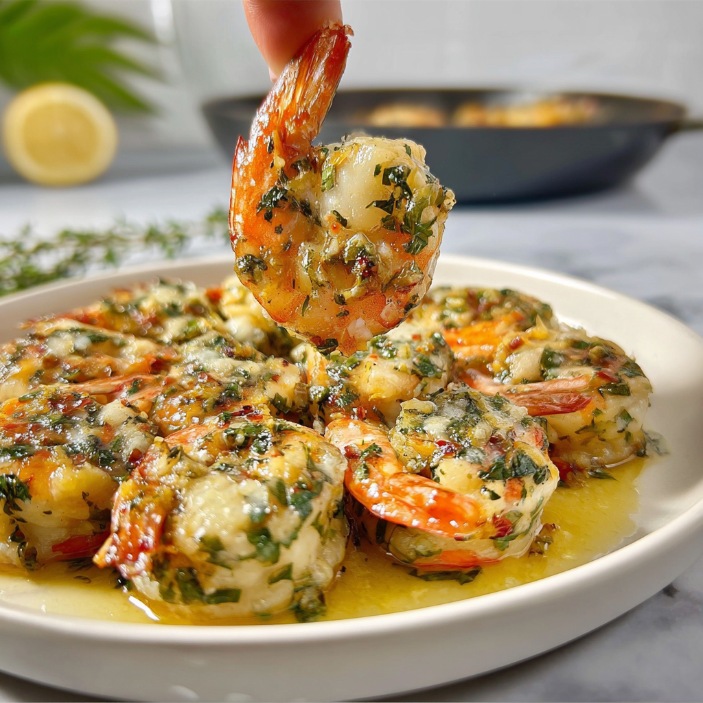 Quick & Romantic Baked Stuffed Shrimp for Valentine's Day