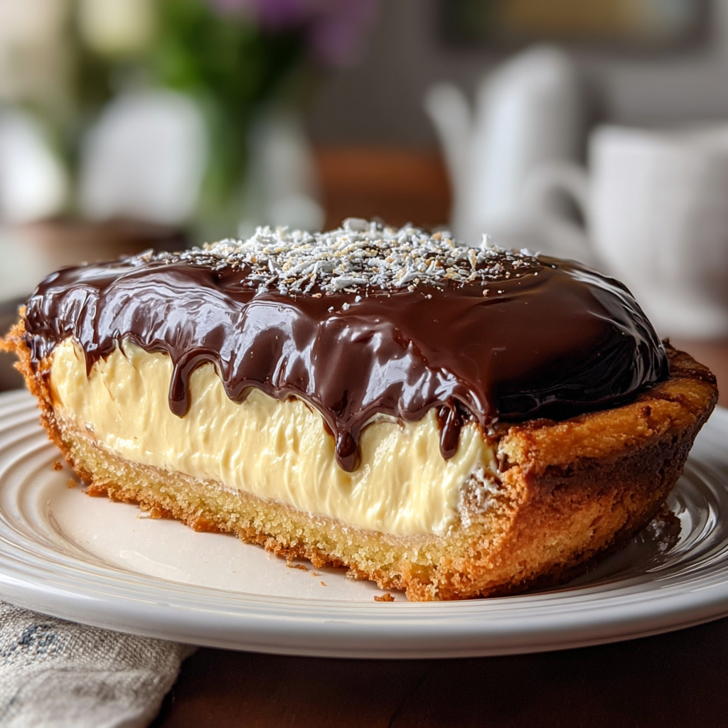 Classic Boston Cream Pie Recipe: Flaky Layers, Rich Custard & Silky Chocolate Glaze