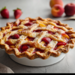 Brown Butter Strawberry Peach Pie