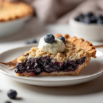 Blueberry Sour Cream Crumble Pie Recipe – Sweet, Easy, and Perfectly Crispy