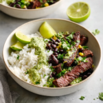 Cilantro Lime Steak and Rice Bowls – Fresh & Flavorful