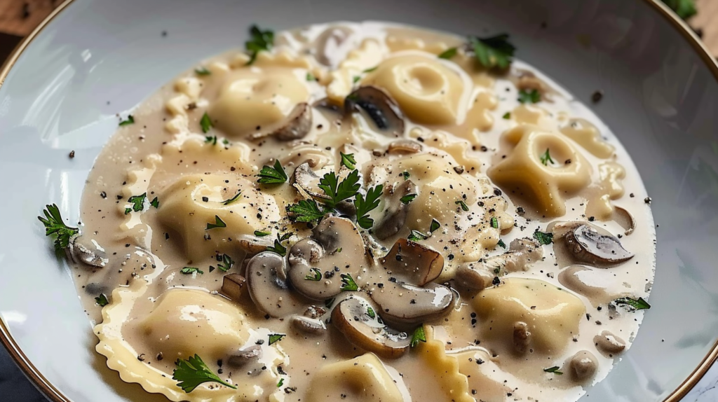 Best Creamy Mushroom Ravioli Sauce Recipe