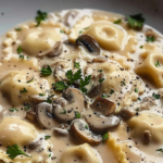 Best Creamy Mushroom Ravioli Sauce Recipe