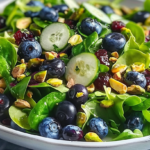 Blueberry Pistachio Spring Salad Recipe (Fresh & Crunchy)
