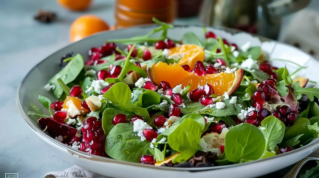 Healthy Winter Salad with Pomegranate: A Festive Healthy Treat
