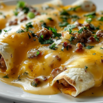 Irresistible Breakfast Enchiladas with Sausage Gravy Made Easy