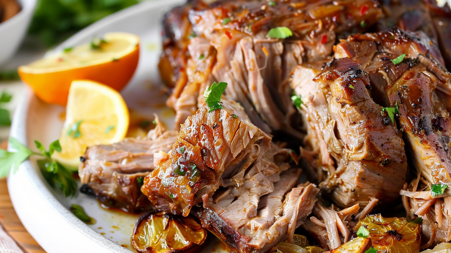 No-Fuss Slow Cooker Cuban Mojo Lamb Recipe with Citrus and Garlic
