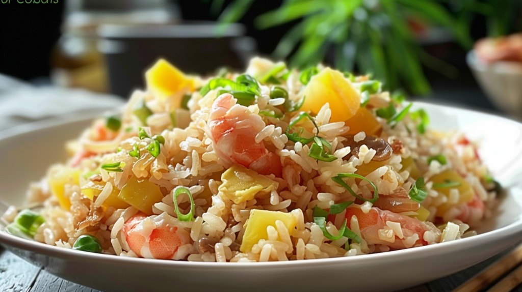 Hawaiian Luau Rice with a Healthy World Cuisine Twist