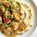 Creamy Garlic Chicken with Parmesan and Herbs - A Comforting One-Pan Dish