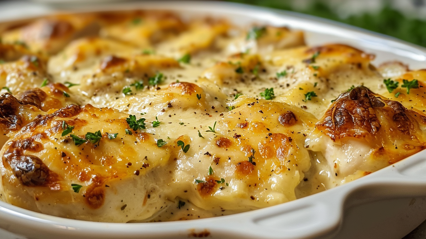 Comforting Creamy Dijon Chicken Bake Casserole