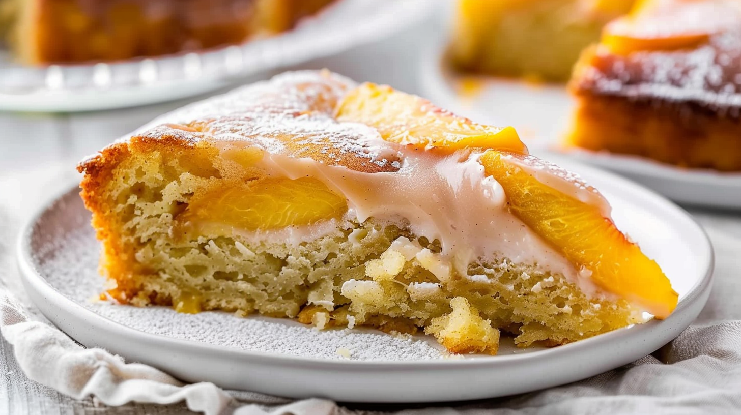Easy Brown Sugar Peach Cake | A Quick Summer Delight