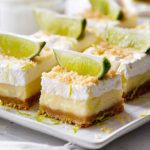 Key Lime Pie Bars with Browned Butter Blondie Base - A Citrusy Delight
