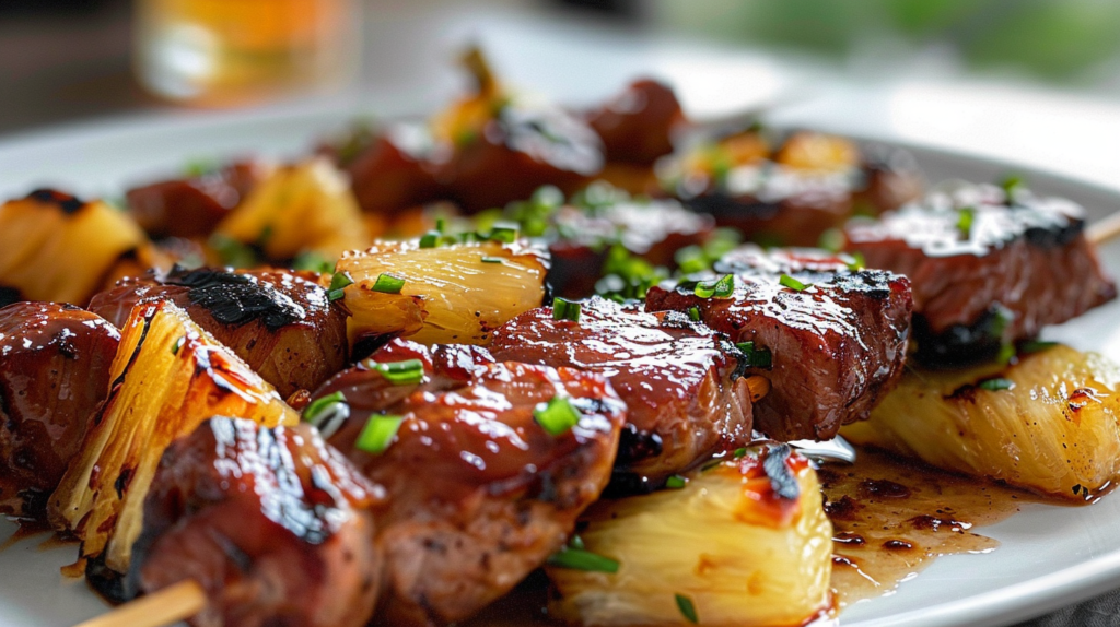 Irresistible Pineapple BBQ Lamb Skewers to Savor