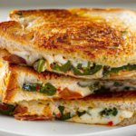 Crispy and Creamy Roasted Jalapeño Popper Grilled Cheese Sandwich Recipe