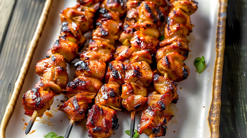 Grilled Thai Coconut Chicken Skewers Recipe