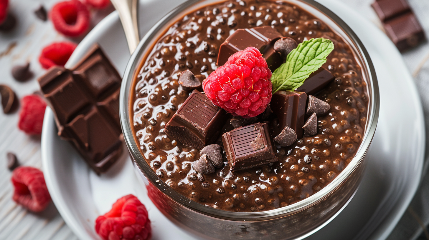 High Protein Chocolate Chia Seed Pudding That's Easy To Make!