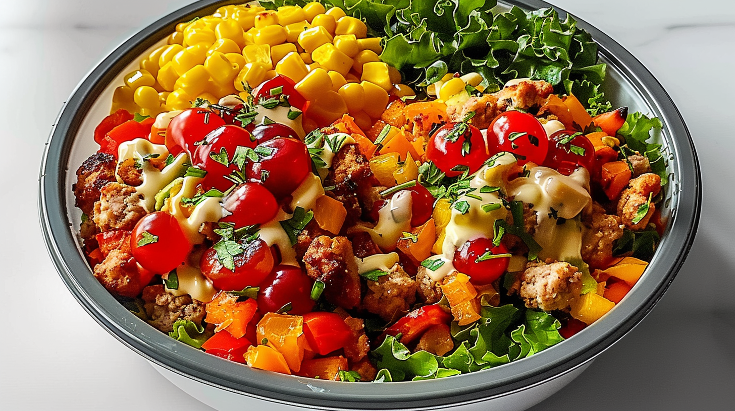 Easy High Protein Freezer Friendly Breakfast Bowls with Roasted Potatoes, Sausage & Egg