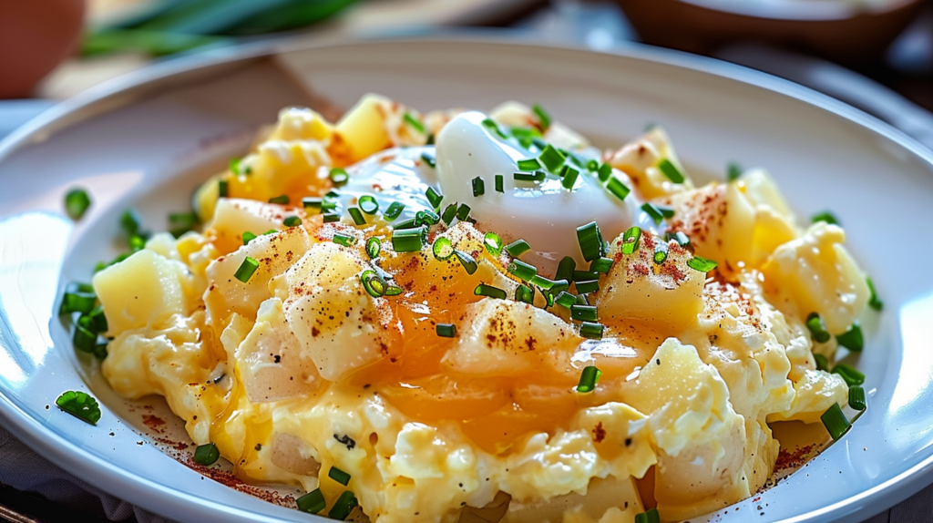Cheesy Potato Egg Scramble: A Creamy, Hearty Breakfast Recipe