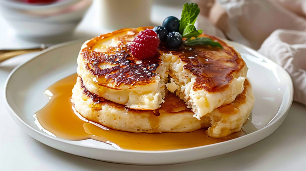 Tasty 5 Minute Cottage Cheese Pancake for One