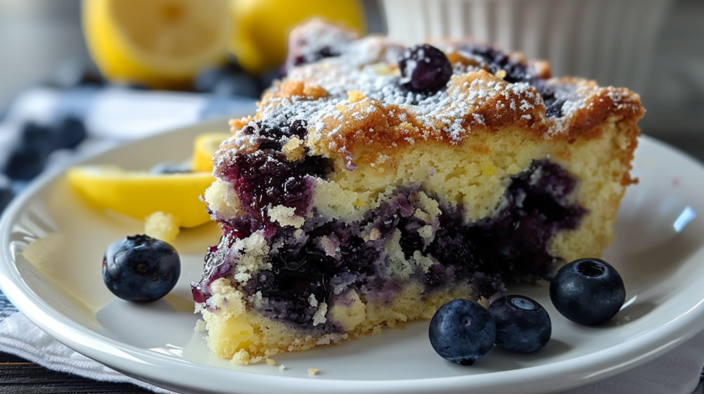 Lemon Blueberry Cheesecake Dump Cake – Easy No-Bake Dessert
