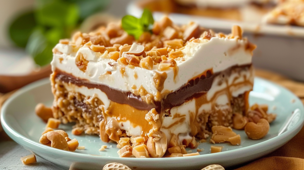 No-Bake Peanut Butter Lasagna
