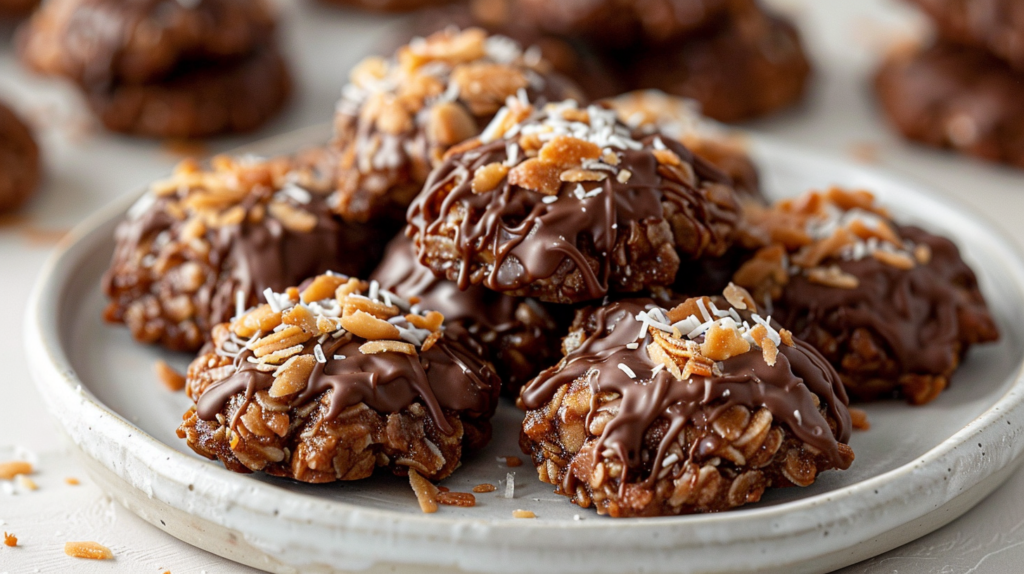 Easy No-Bake Samoa Cookies Recipe - Toasted Coconut & Caramel Delight