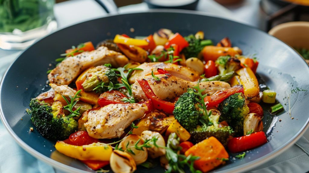 Healthy Chicken and Vegetables Skillet: A Quick, Nutritious One-Pan Meal