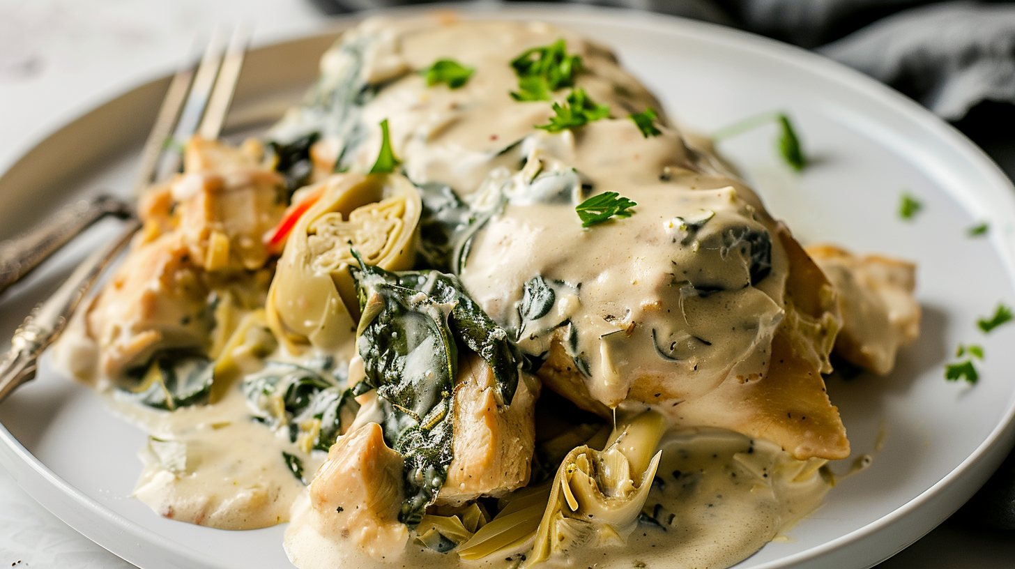 Slow Cooker Spinach Artichoke Chicken: A Comforting One-Pan Dish