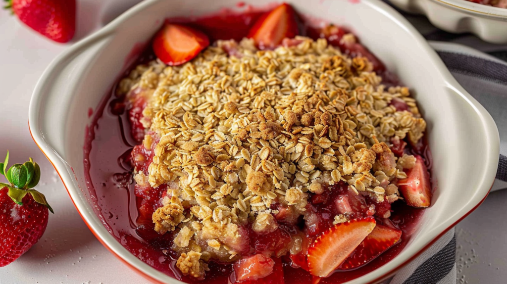 Strawberry Rhubarb Crisp Recipe