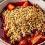 Strawberry Rhubarb Crisp Recipe