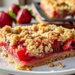 Best Strawberry Rhubarb Crumb Bars Recipe