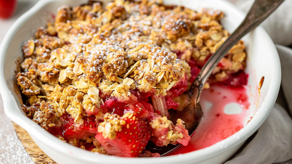 Classic Strawberry Rhubarb Crisp Recipe | Easy & Flavorful Crisp Dessert