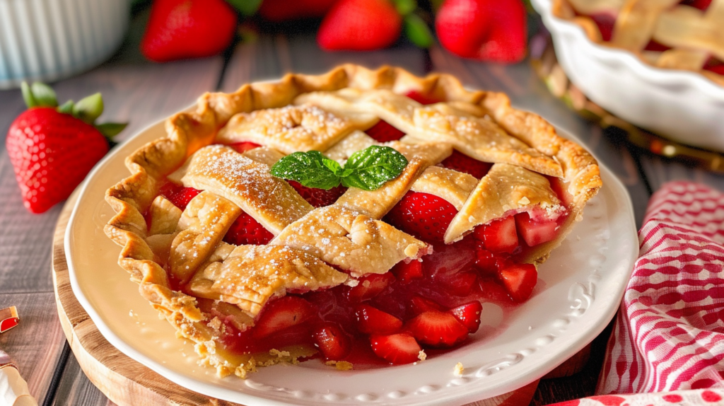 Fresh Strawberry Rhubarb Pie