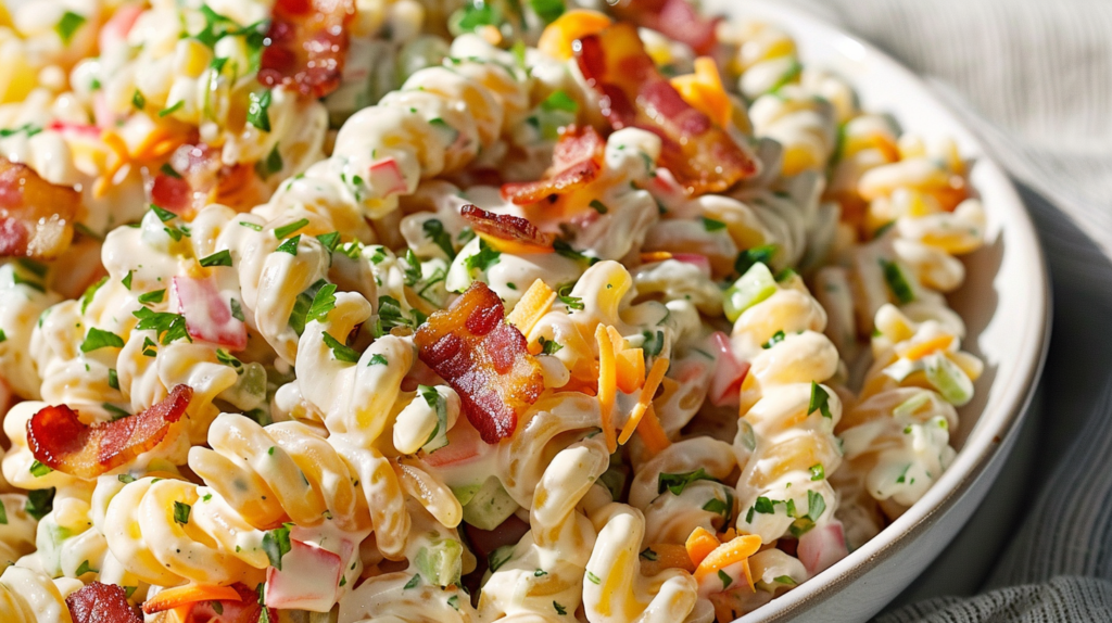 Bacon Ranch Pasta Salad: Deliciously Easy Comfort Food With Creamy Ranch Dressing