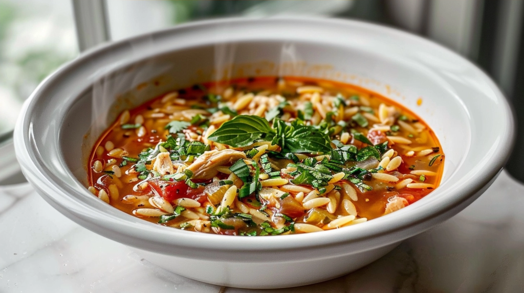 This Warm Chicken Orzo Soup Feels Like a Hug