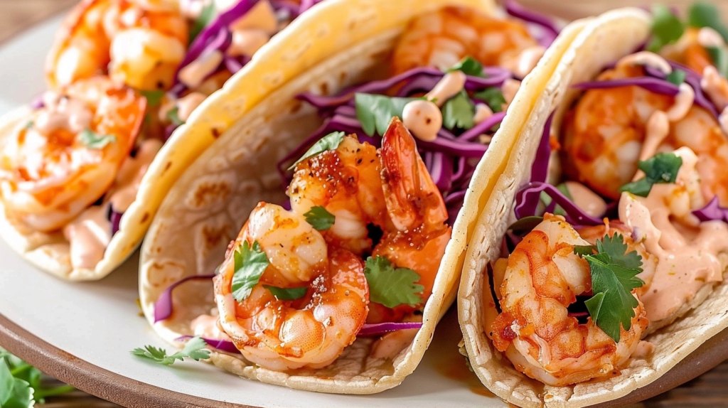 Crispy Bang Bang Shrimp Tacos with Creamy Sauce – A Flavor-Packed Seafood Recipe