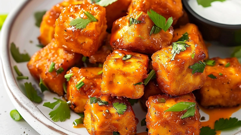 Crispy Buffalo Tofu Bites: A Flavorful, Healthy Snack That's Easy to Make