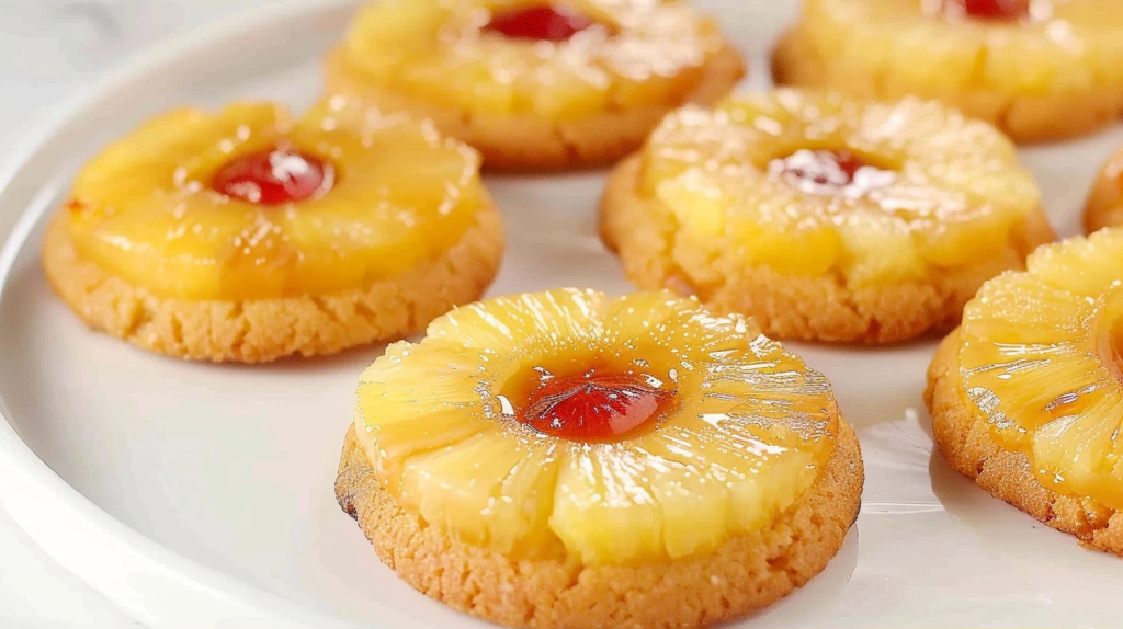Pineapple Upside Down Sugar Cookies